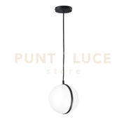 SOSPENSIONE ORBIT NERA 1 LUCE ATTACCO E27 IP44 20X130CM BASE IN ALLUMINIO