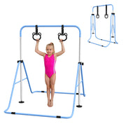 Sbarra Ginnastica per Bambini con Anelli Regolabile ¨C zephmum ¨C Blu