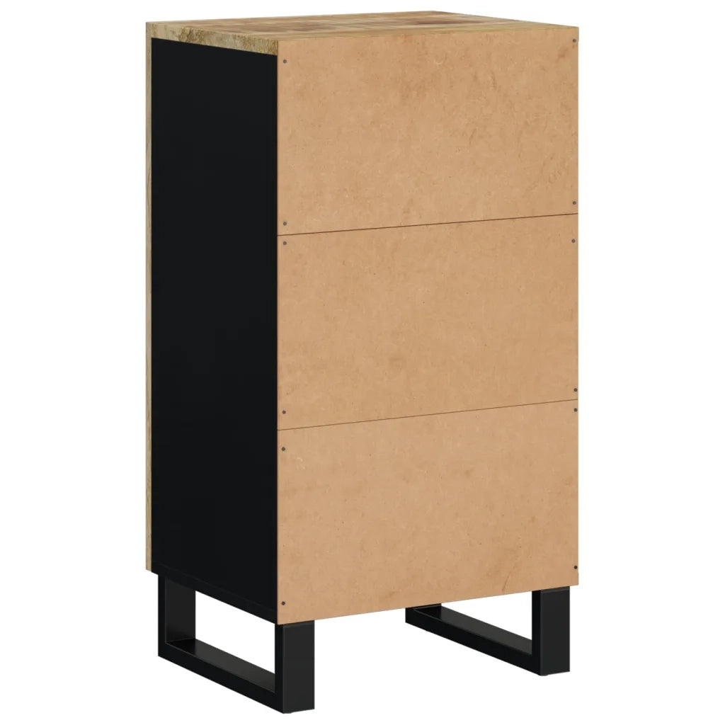 Credenza con Anta 40x31x75 cm in Legno Massello di Mango 352909