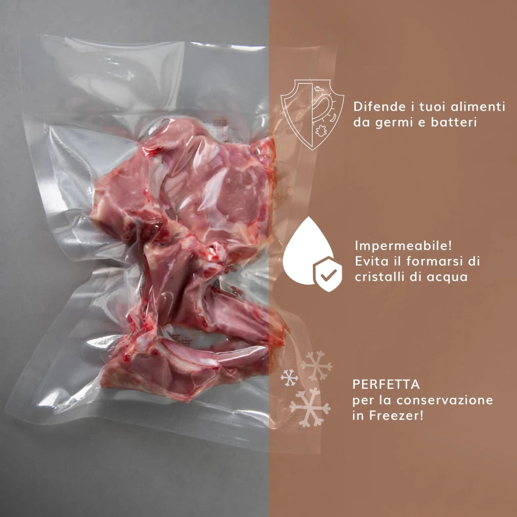 BUSTE SACCHETTI SOTTOVUOTO CONFEZIONE 50 PEZZI 30x40