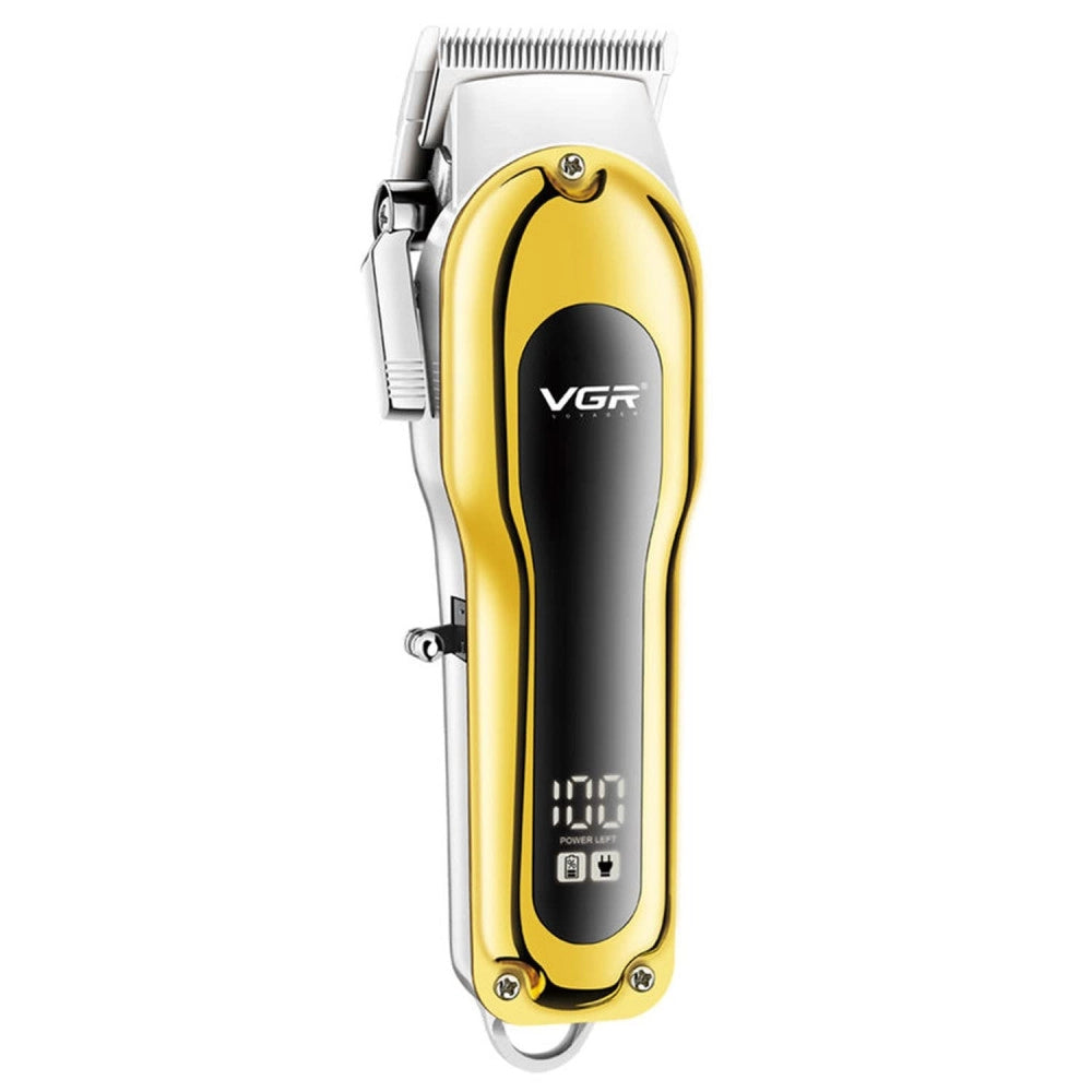 Trade Shop - Tagliacapelli Elettrico Trimmer Barba Regolabile Professionale Vgr V-680 Display -