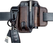 Organizzatore da Tasca EDC con Raccordo a Cinturino e Porta Chiavi in Pelle