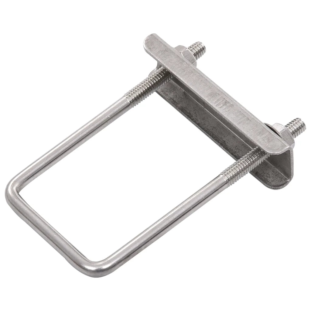 Connettori a U per Pali di Recinzione 60x40 mm 25 Set CFW1127492