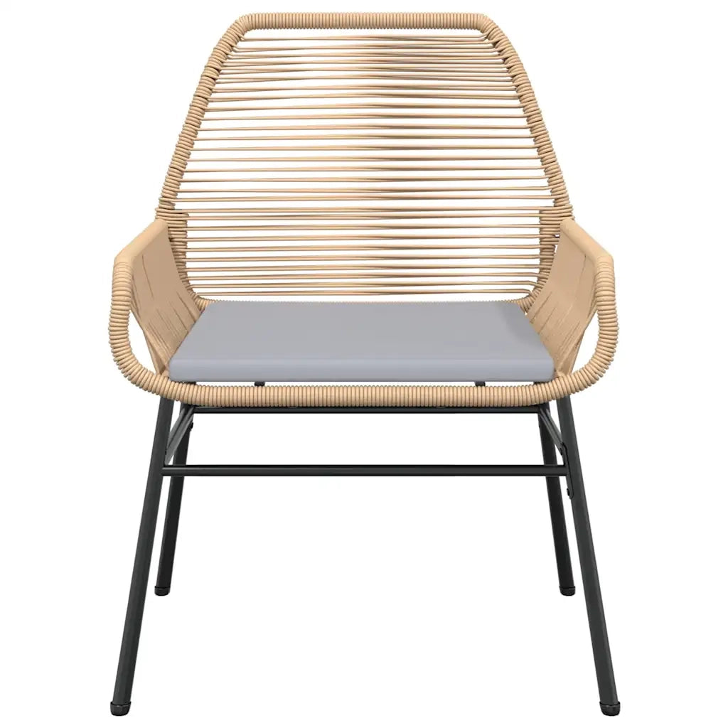 Set da Pranzo da Giardino 9 pz con Cuscini Polyrattan Vetro 3334575