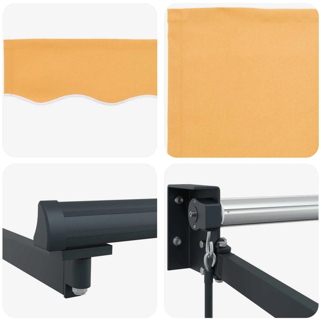 Tenda retrattile manuale con LED Sabbia 3425560