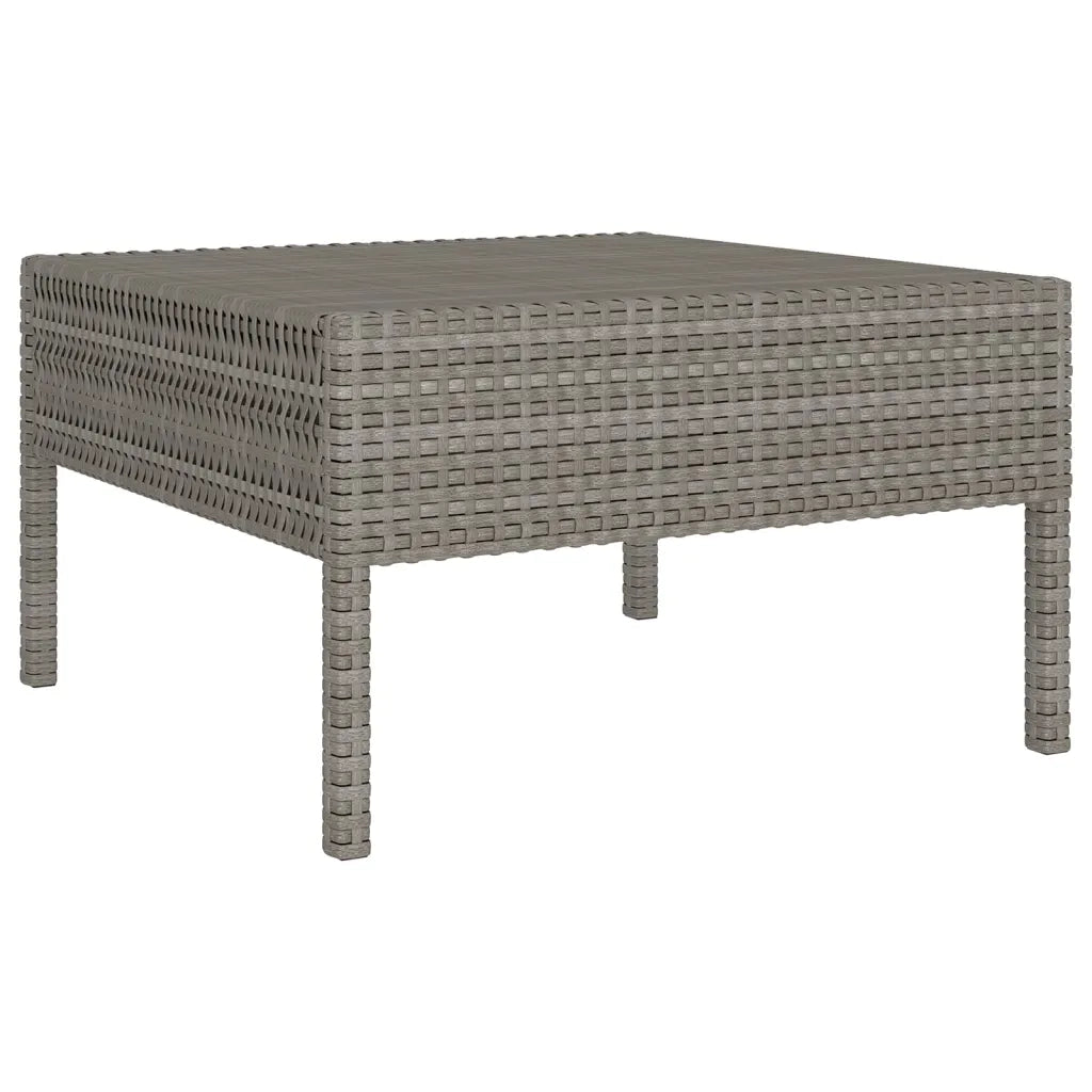 Set Divani da Giardino 9 pz con Cuscini in Polyrattan Grigio 3094426
