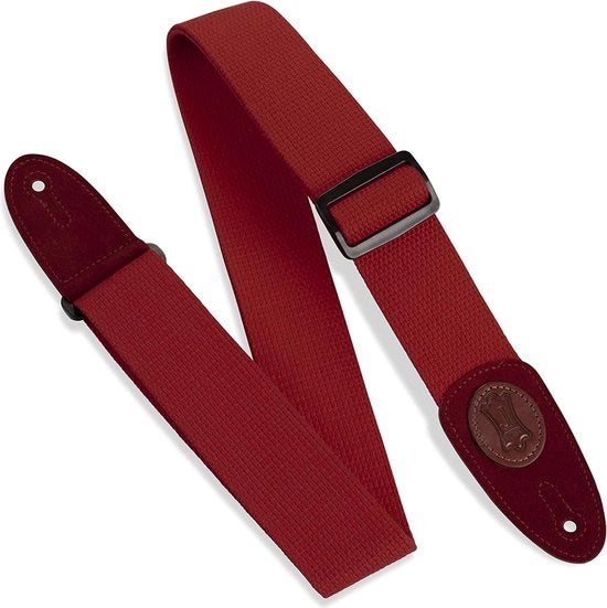 Cinturini per chitarra 2" Serie Signature Cotton - Rosso