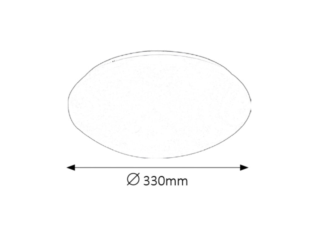 Plafoniera LED Rabalux Lucas 33cm 18W bianca 4000K
