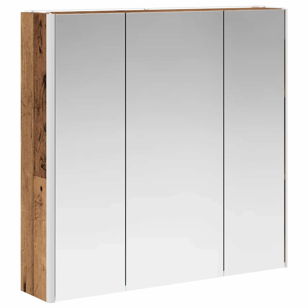 Mobiletto per specchio da bagno con lo scaffale Legno vecchio 889261