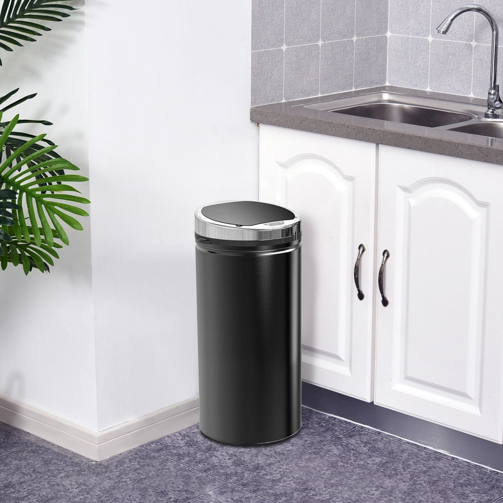 Pattumiera Automatica con Sensore 42L ¨C Xylo ¨C Acciaio Inox, Infrarossi, Cucina