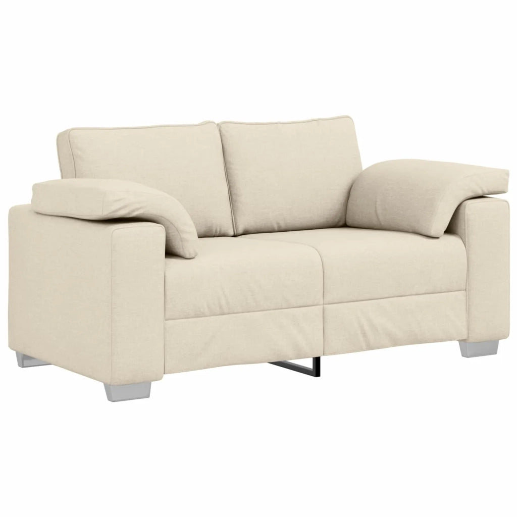 Divano 2 pcs Beige 219 x 80 x 82 cm Tessuto misto lino 3324689