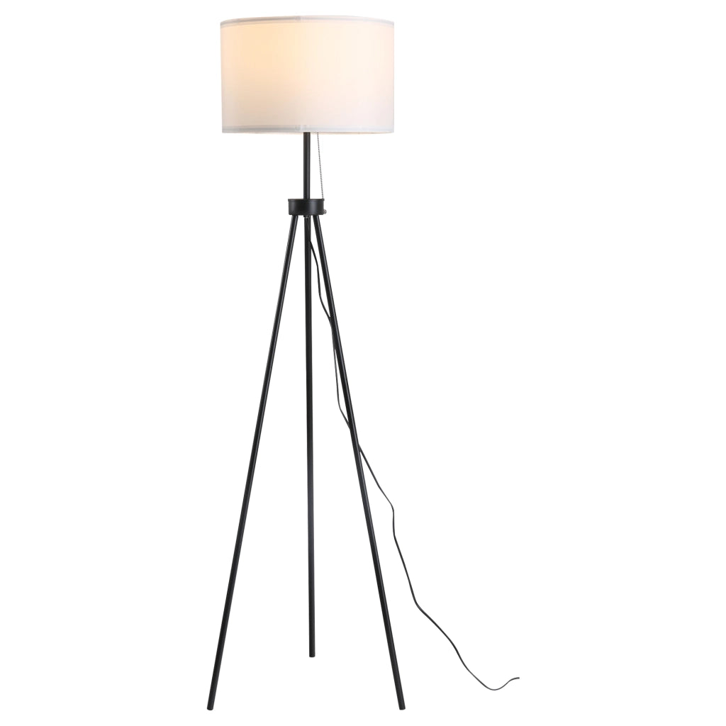 Lampada da terra con paralume in poliestere e cotone ¨C zephmum ¨C Bianco, E27