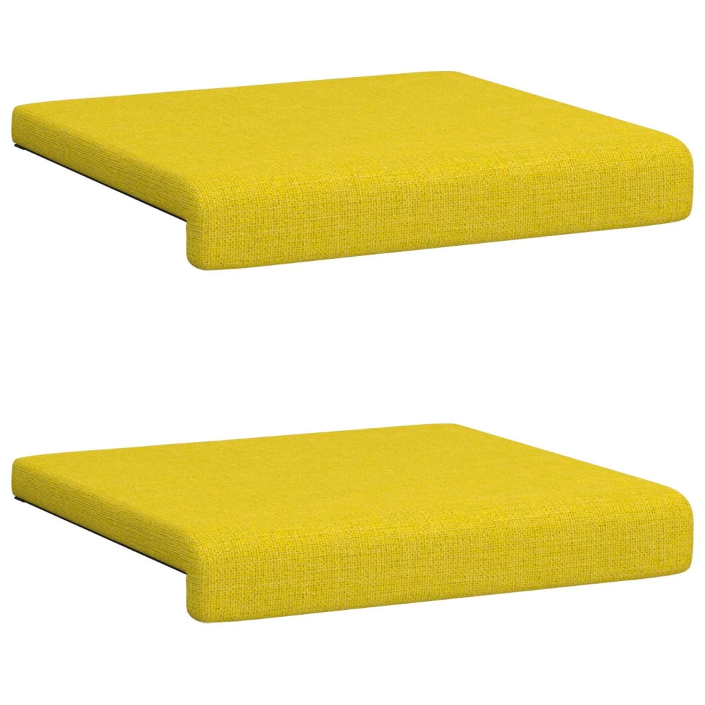 Cuscino per panchina 2 pcs Tessuto Giallo Chiaro 42043017