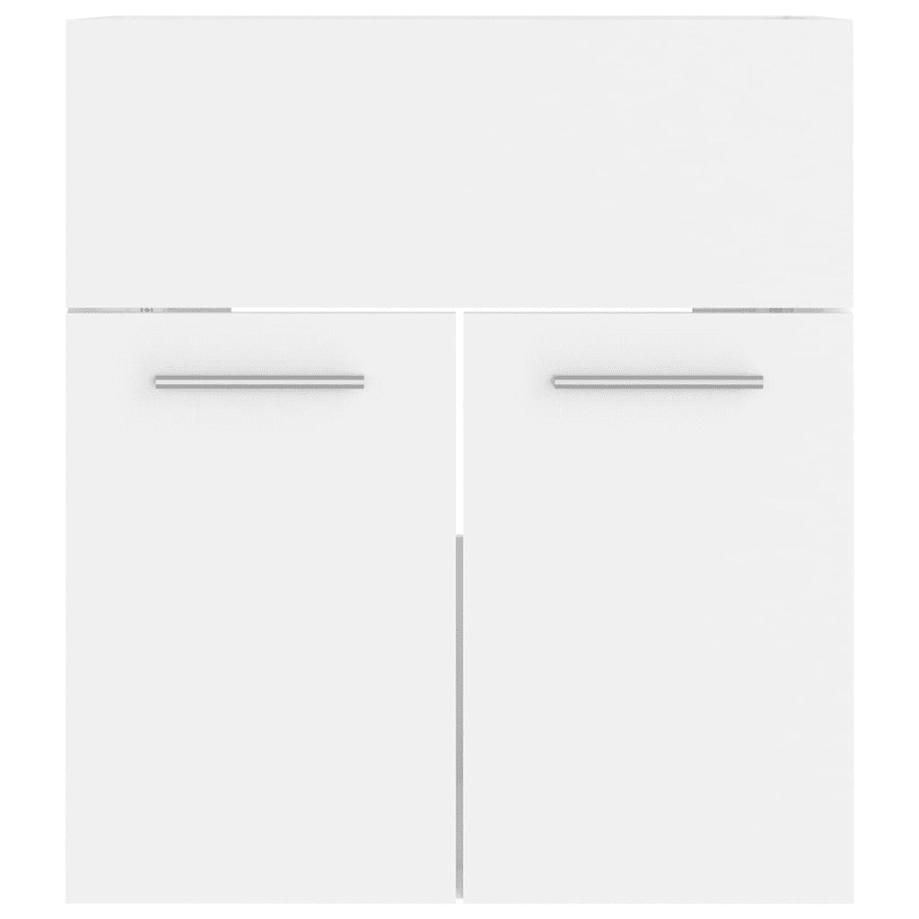 Set Mobili da Bagno | Armadio da bagno Bianco in Truciolato