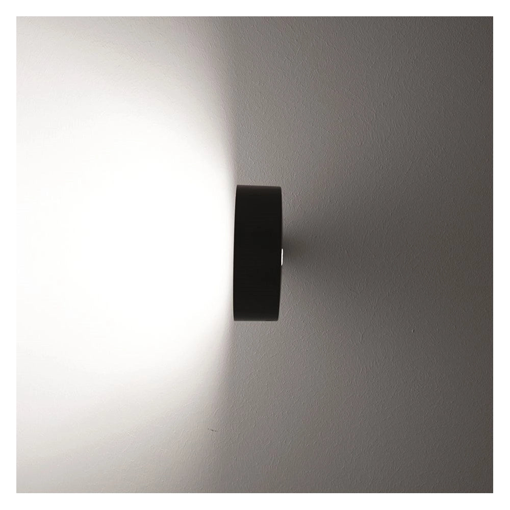 Zafferano Super O Lampada a led da parete Bianca ricaricabile e dimmerabile