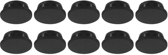 Stopper flexibile 30mm - Adatto per fori da 29mm - 10 pezzi - Nero