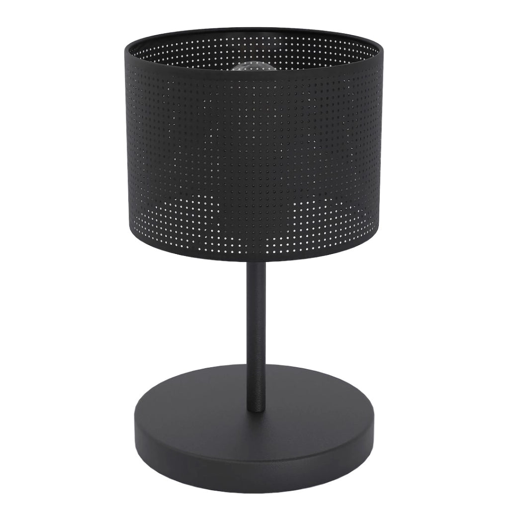 Lampada da tavolo LUX nera cilindrica 1xE27 Emibig