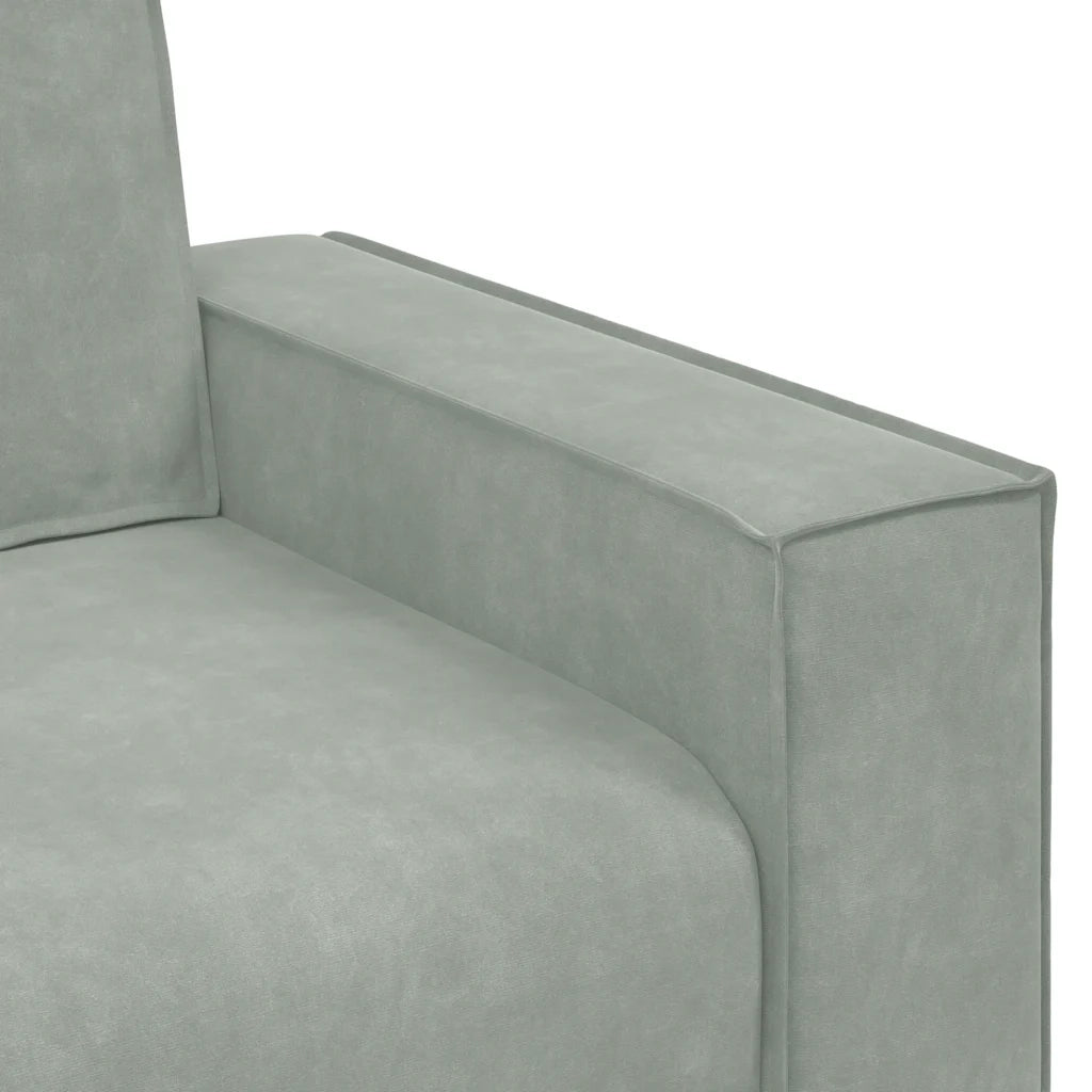 Divano a 2 Posti-Sofa 2 Posti Grigio Chiaro 120 cm in Velluto 439673