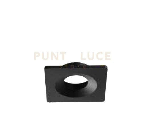 FARETTO DA INCASSO PACHA GU10 QUADRATO CUT OUT L.9,8CM NERO IP20