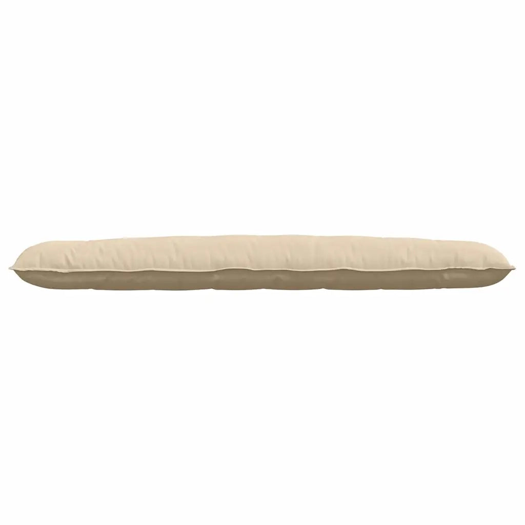 Cuscino per Schiena Crema 200 x 50 cm Tessuto in Microfibra 42014992