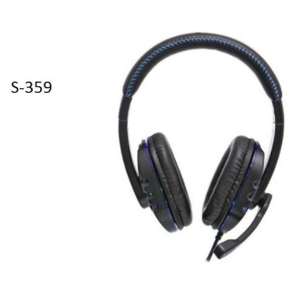 Trade Shop - Cuffie Gioco Gaming Over-ear Stereo Porta Usb Luci Led Rgb Per Pc Ps3 Ps4 S-359 -