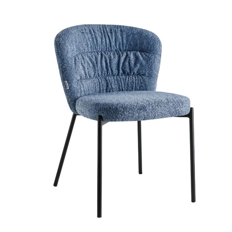 SEDIA CAMI 55X60XH78CM AZZURRO POLVERE TEDDY.