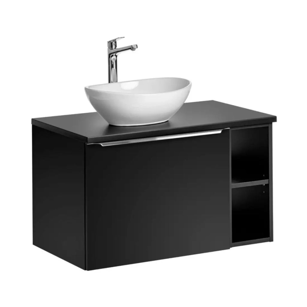 Set da bagno VANTA: mobile sottolavabo 80cm + top per lavabo + lavabo da appoggio