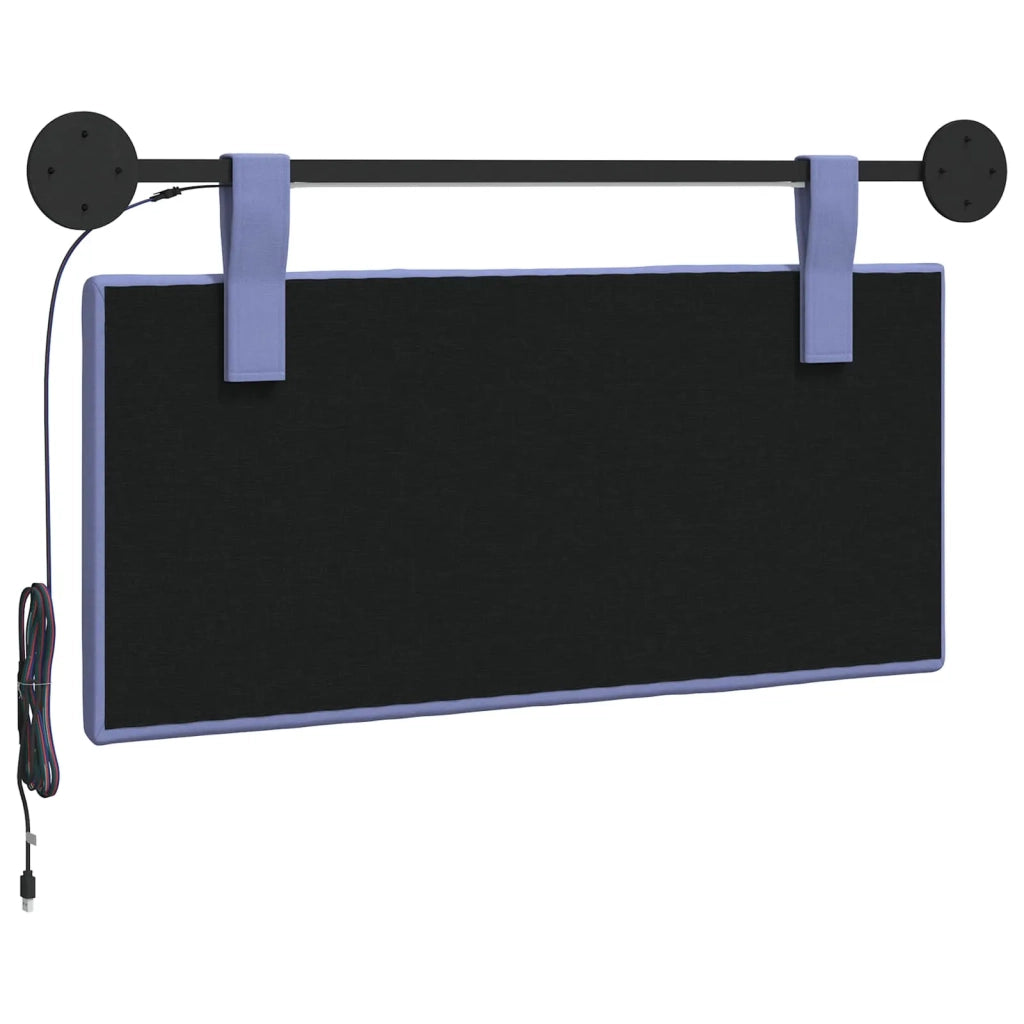 Testiera sospesa Con luce LED Blu jeans Tessuto 3424748