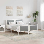Struttura del letto-Giroletto Grigio chiaro 135 x 190 cm Tessuto 500152