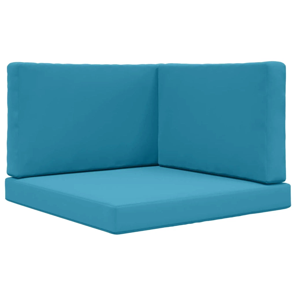 Cuscino per divano da esterno 3 pcs Blu Reale Poliestere 900873