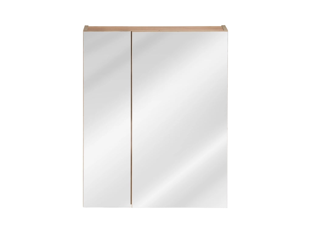 Mobile con specchio 60 cm 2 ante Capri Oak 60 x 75 x 16 cm