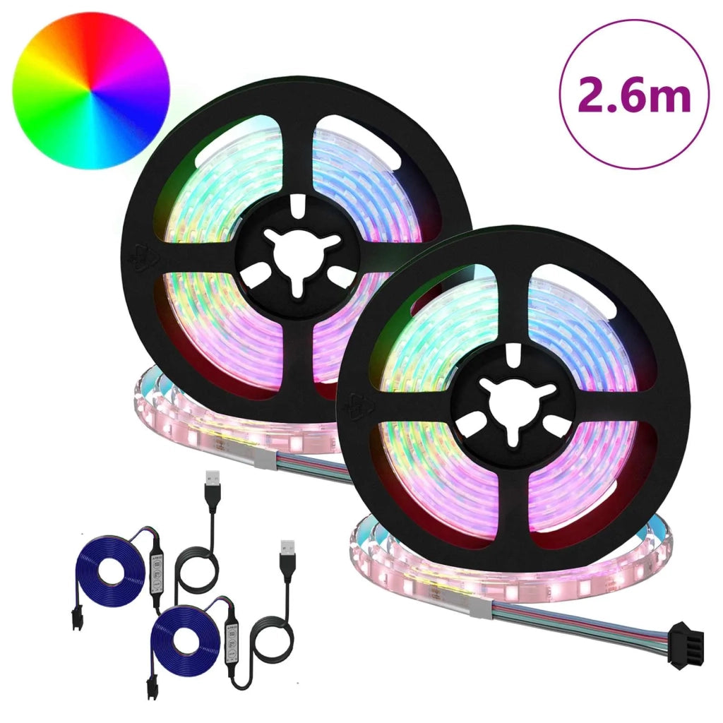 Striscia LED 2 pz Nero e trasparente 1300 mm Rame e plastica CFW6397770