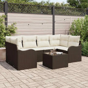 Set Divano da Giardino Marrone 55 x 55 x 37 cm polyrattan 3345598
