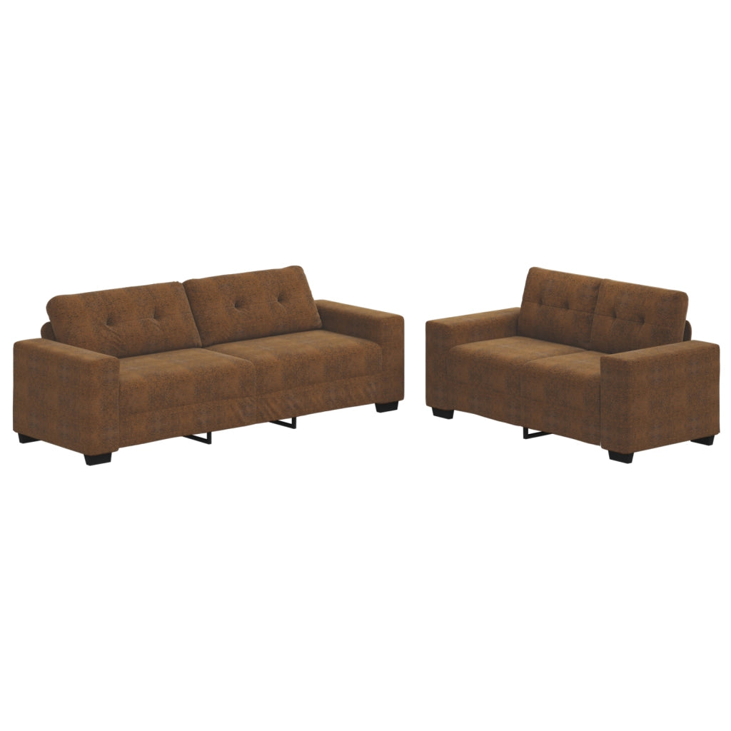 Divano 2 pcs Marrone 221 x 78 x 80 cm Pelle sintetica 3324719