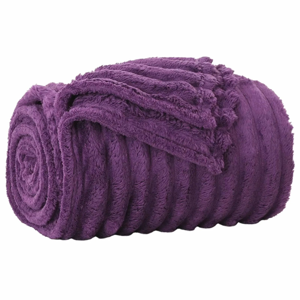 Coperte da Pile 6 pz Viola 200 x 150 cm Panno