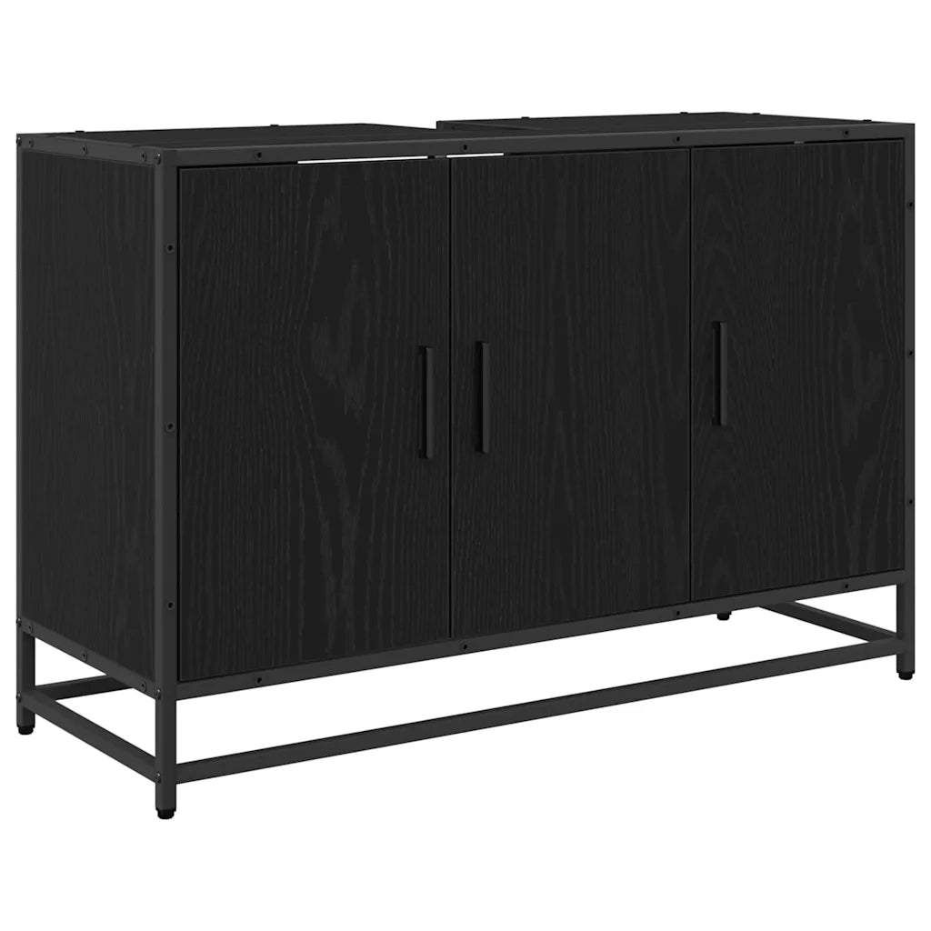 Set di mobili per il bagno con cassetto 3 pcs Legno vecchio
