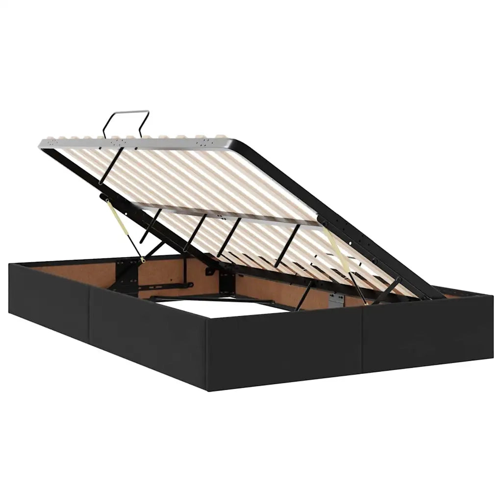 Letto con contenitore e materasso Nero 120 x 200 cm Velluto 3372083