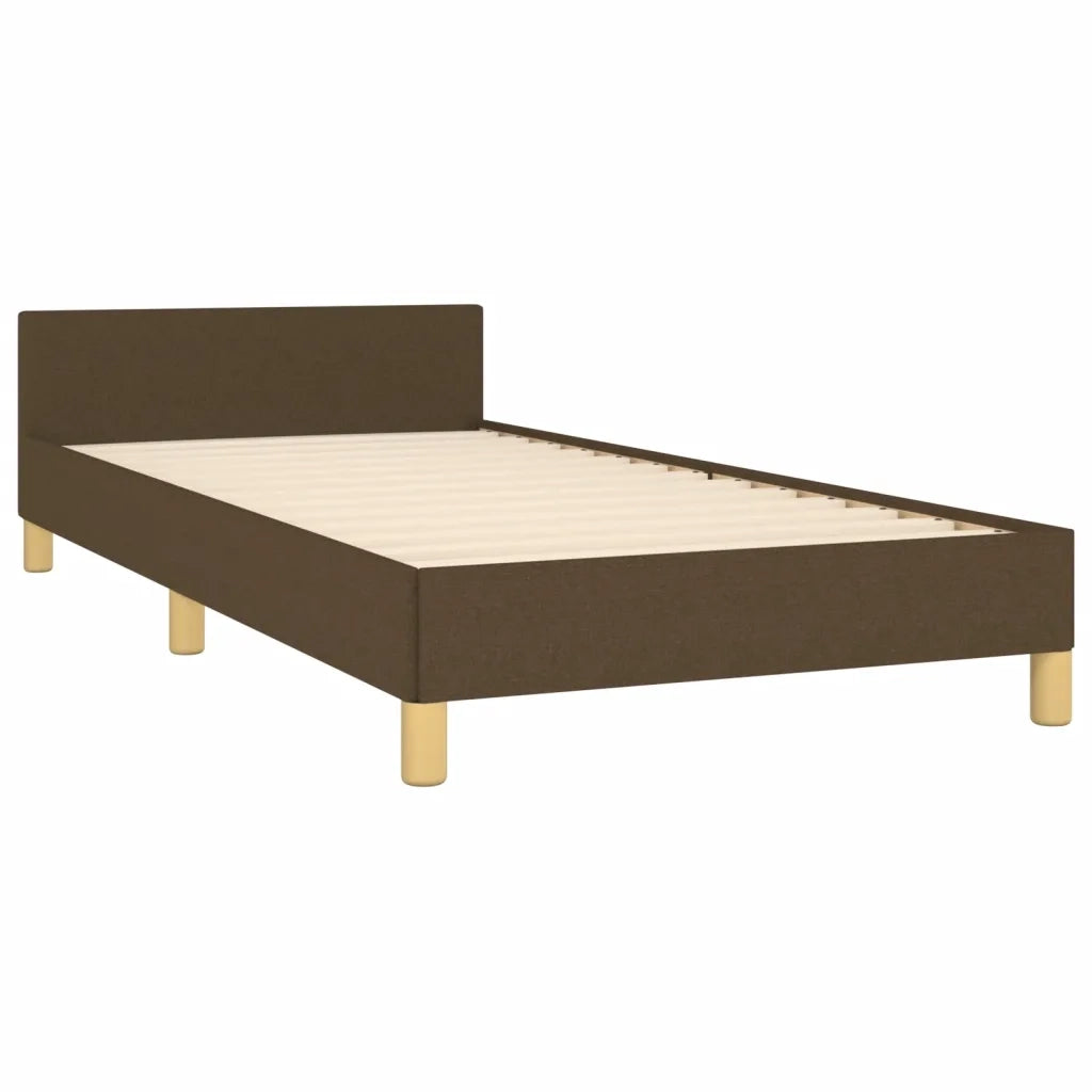 Giroletto senza Materasso Marrone Scuro 80x200 cm Tessuto 3124850