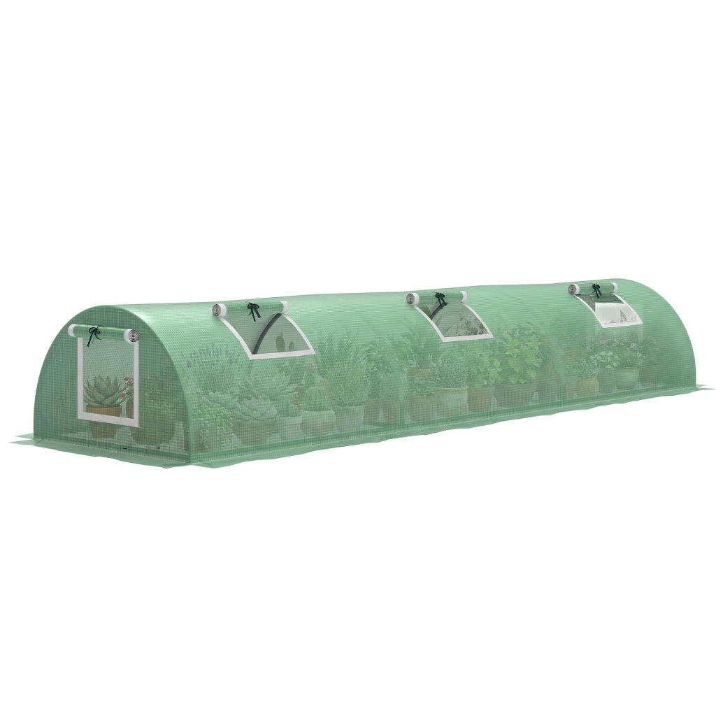 Serra da Giardino con Finestrelle ¨C Minimal ¨C Verde Acciaio 300x80x45 cm