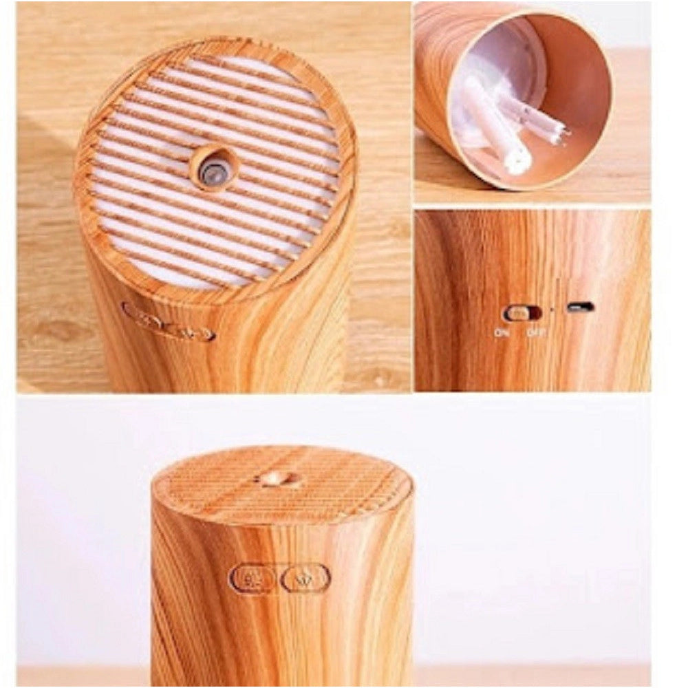 Trade Shop - Mini Diffusore Aromi Umidificatore Ultrasuoni 350ml Usb Aromaterapia Led Tx-8336 -