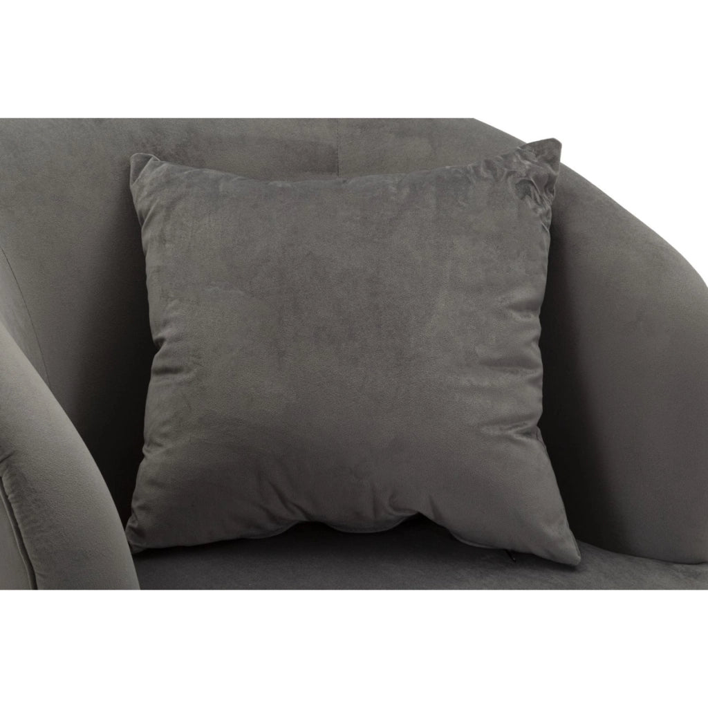 Poltrona VKH313, Grigio, Legno, 73x66x78 cm