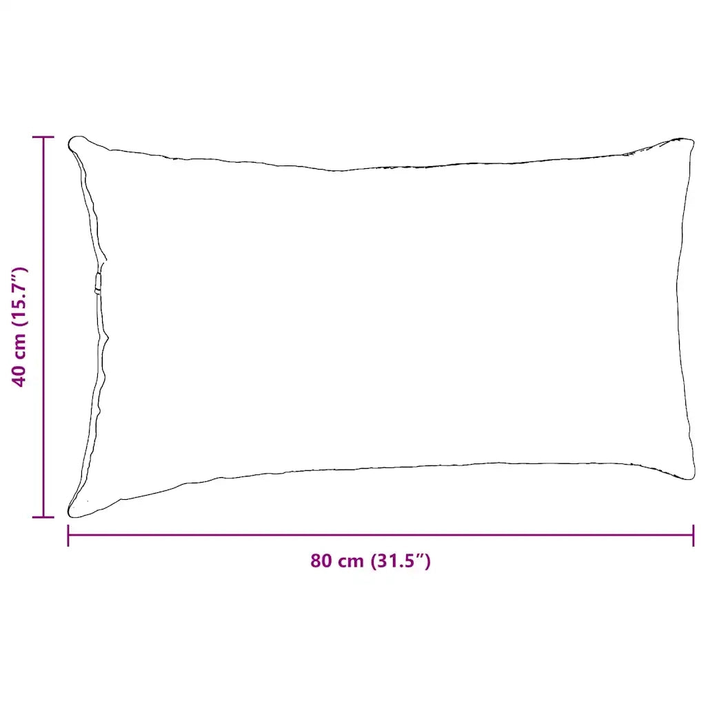 Cuscini da Divano 2 pz-Set di 2 Cuscini per Sofa Grigio scuro 80 x 40 cm Tessuto 505271