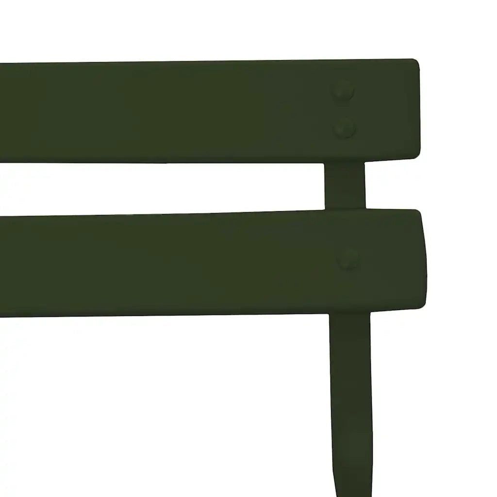Sedia Pieghevole da Giardino 2 pcs Verde 42 x 46 x 82cm Metallo 42002955