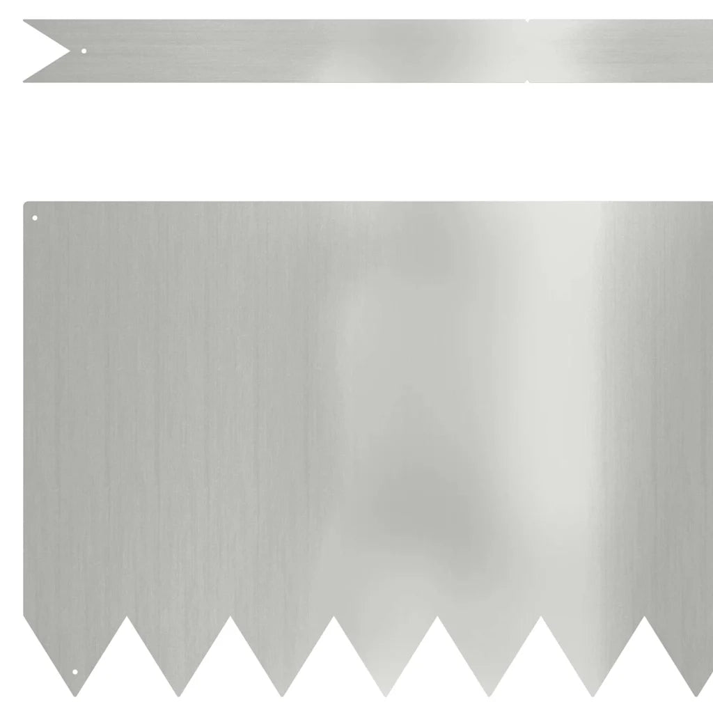 Bordura per Prato 30 pz 100 x 0,05 x 30 cm Acciaio zincato 3335786