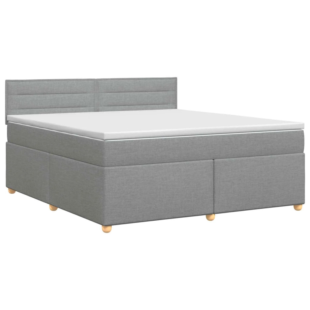Letto box spring con materasso Grigio Chiaro 140 x 200 cm 3450965