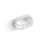 PLAFONIERA OVALE GRIGLIA BIANCO- 1,0 pz