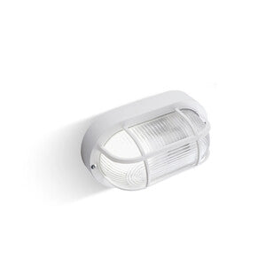 PLAFONIERA OVALE GRIGLIA BIANCO- 1,0 pz