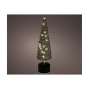 Albero Verde Rotante c/LED d11x39cm