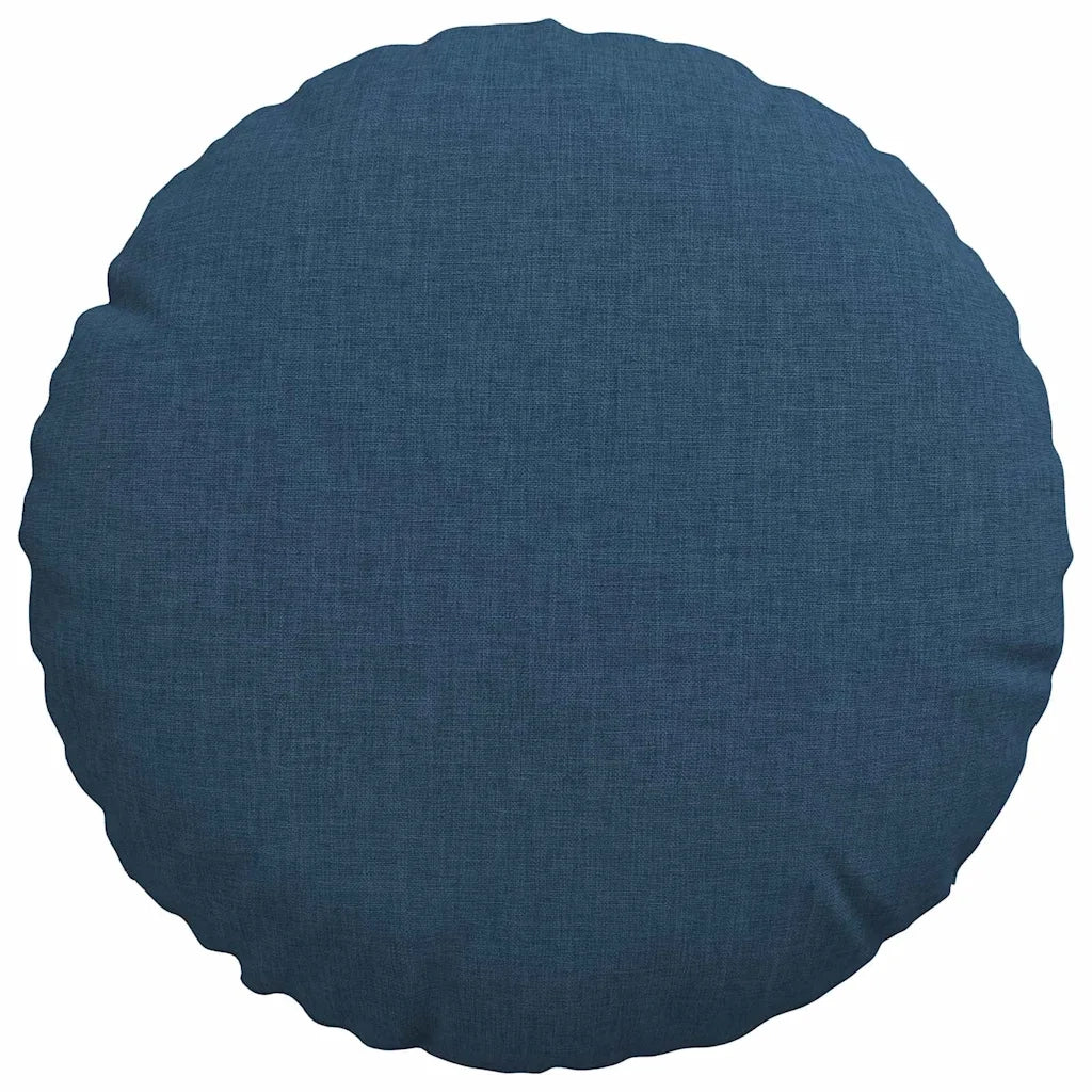 Cuscini per Seduta 2 pcs Blu Ø30 x 13 cm Tessuto 42014091