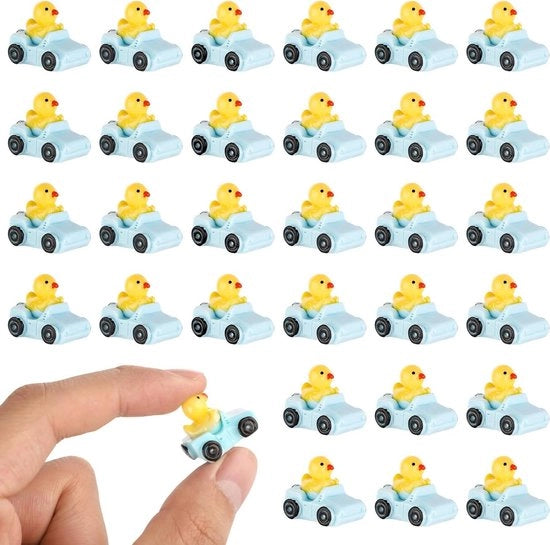 30 pezzi di Miniatuere di Anatra per Decorazione di Auto e Giardino - Blu